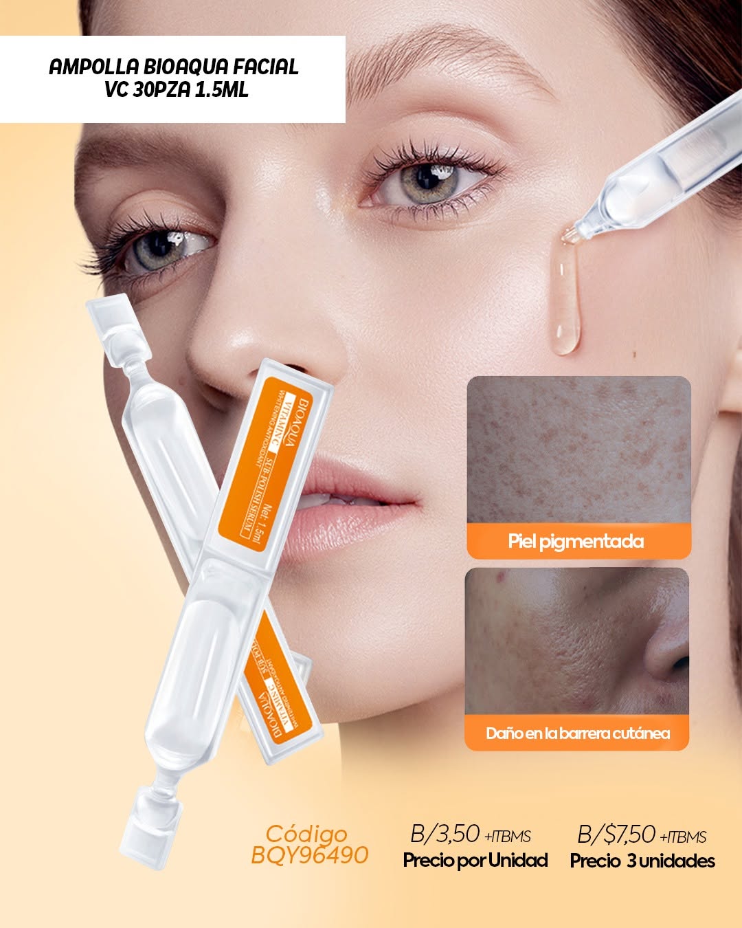 LO ULTIMO BIOAQUA!! AMPOLLAS VITAMINA C disponible en Yaxa Colombia